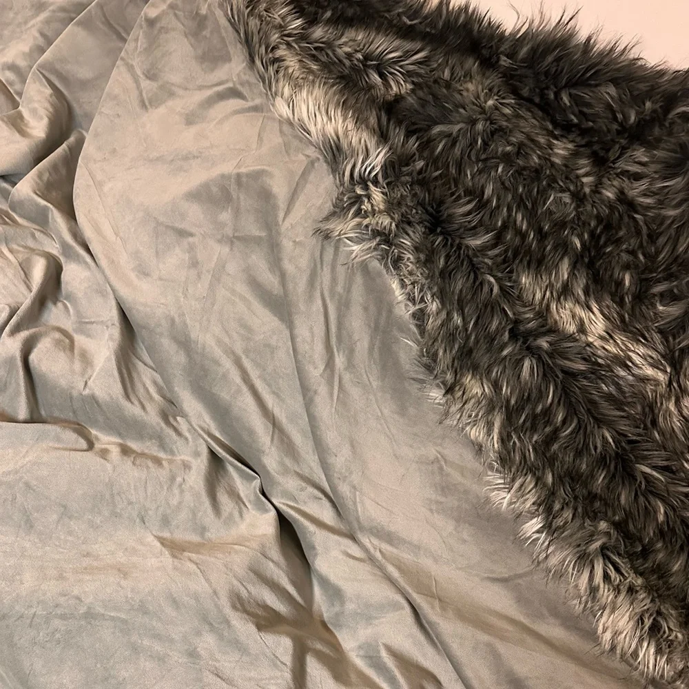 Restoration Hardware Faux Fox comforter.